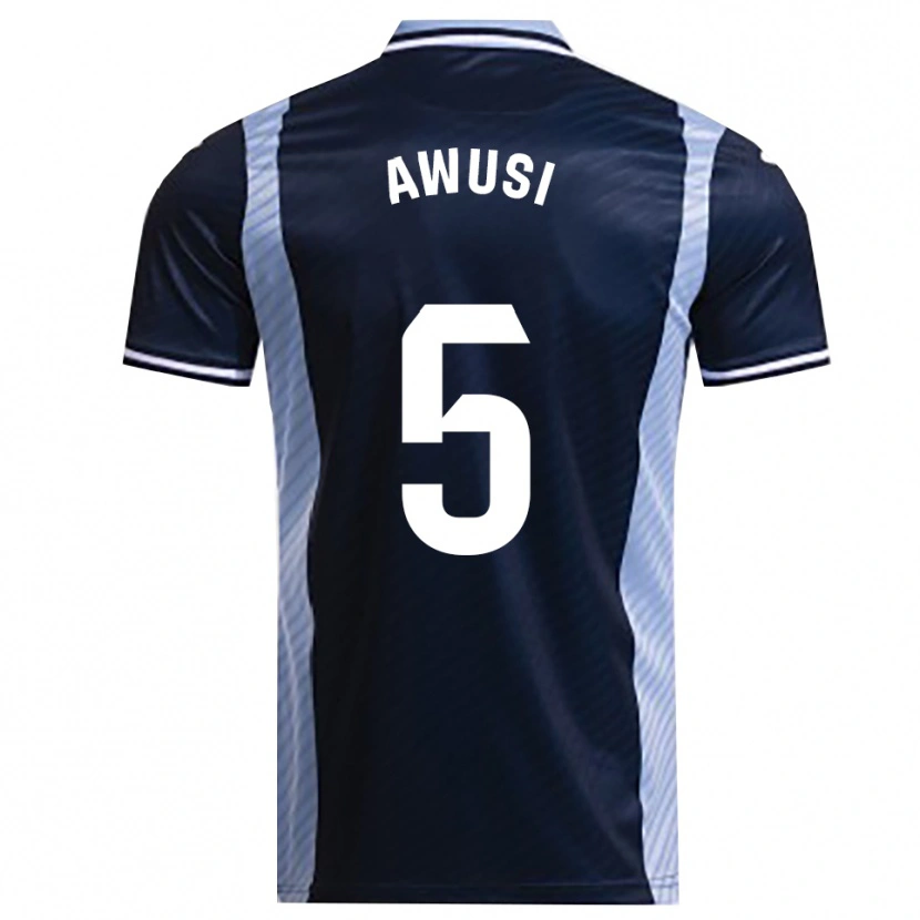 Danxen Women Wisdom Awusi #5 Navy Sky Blue Away Jersey 2025/26 T-Shirt