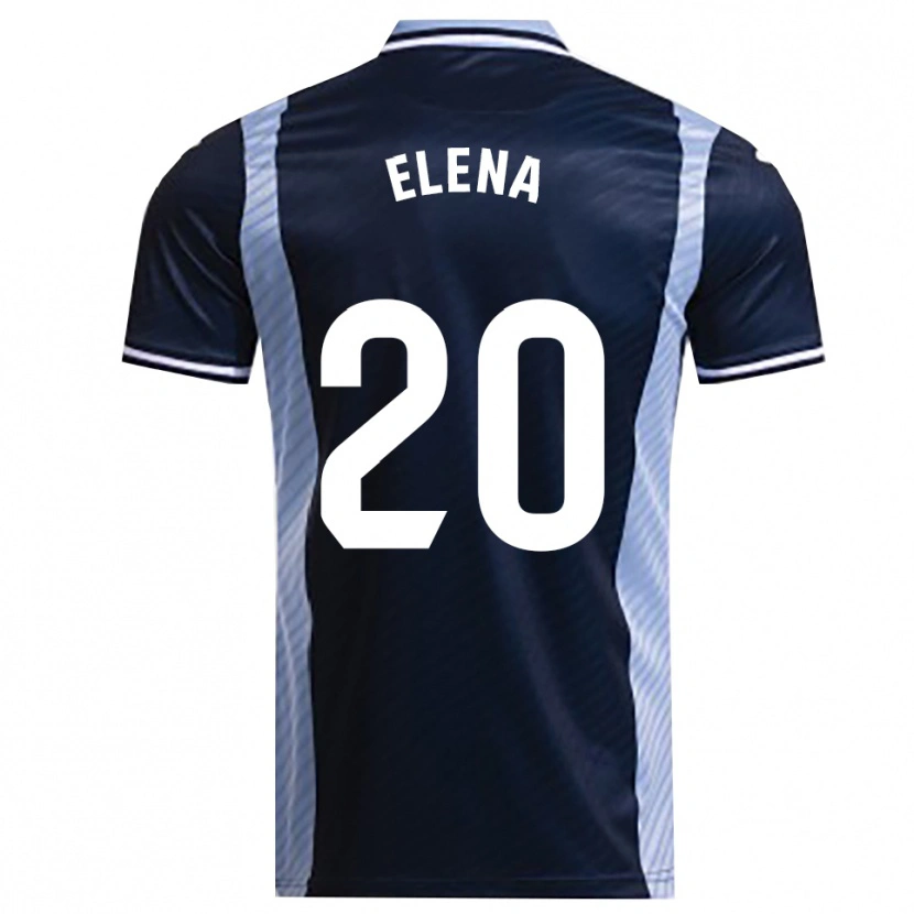 Danxen Women Elena Lozano Gallego #20 Navy Sky Blue Away Jersey 2025/26 T-Shirt