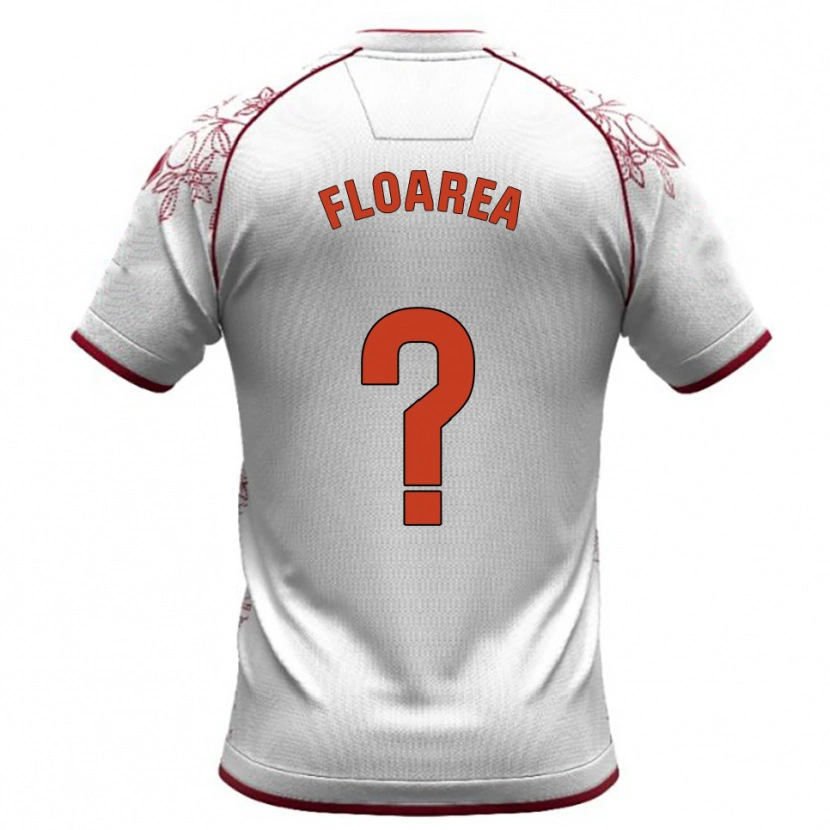 Danxen Women Moise Floarea #0 White Burgundy Away Jersey 2025/26 T-Shirt