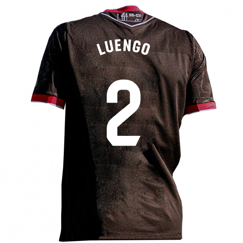 Danxen Women Carlos Luengo #2 Black Red Away Jersey 2025/26 T-Shirt