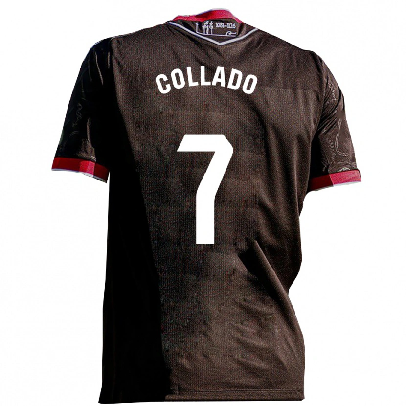 Danxen Women Diego Collado #7 Black Red Away Jersey 2025/26 T-Shirt