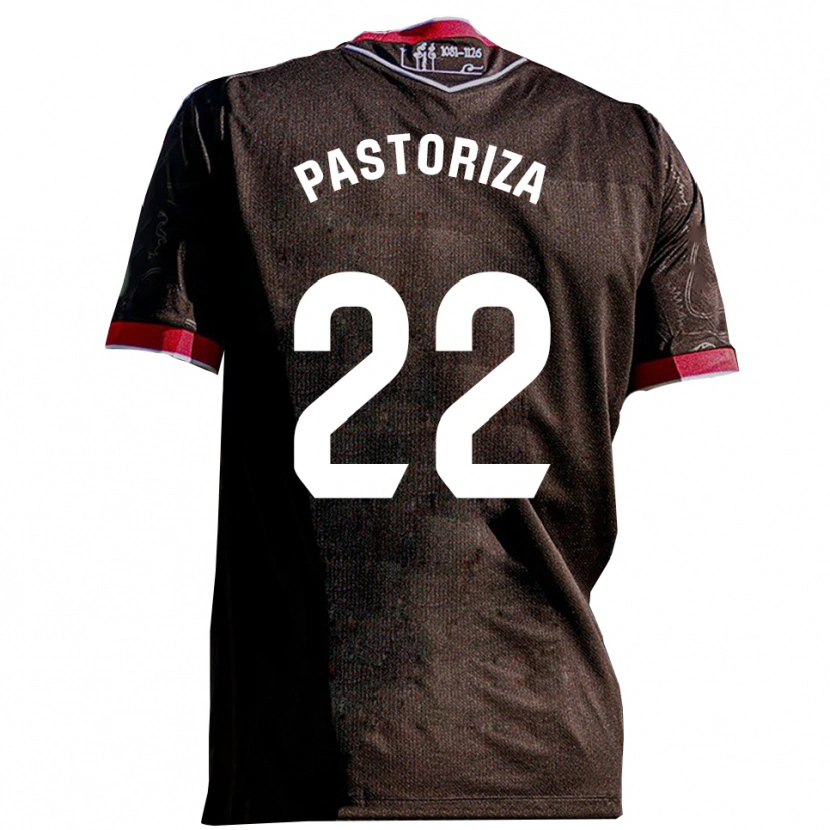 Danxen Women Agustín Pastoriza #22 Black Red Away Jersey 2025/26 T-Shirt