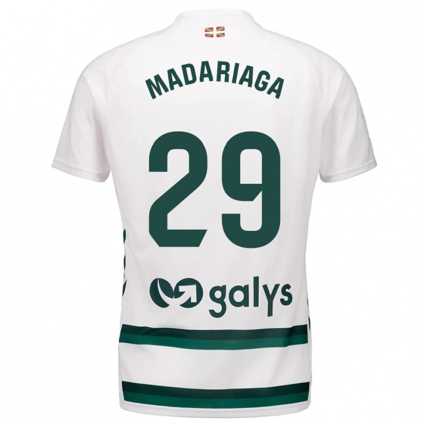Danxen Women Ander Madariaga #29 White Green Away Jersey 2025/26 T-Shirt
