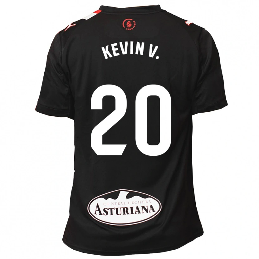Danxen Women Kevin Vázquez #20 Black White Away Jersey 2025/26 T-Shirt