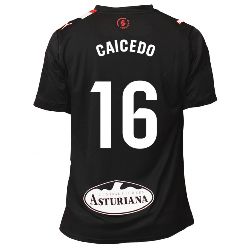 Danxen Women Jordy Caicedo #16 Black White Away Jersey 2025/26 T-Shirt