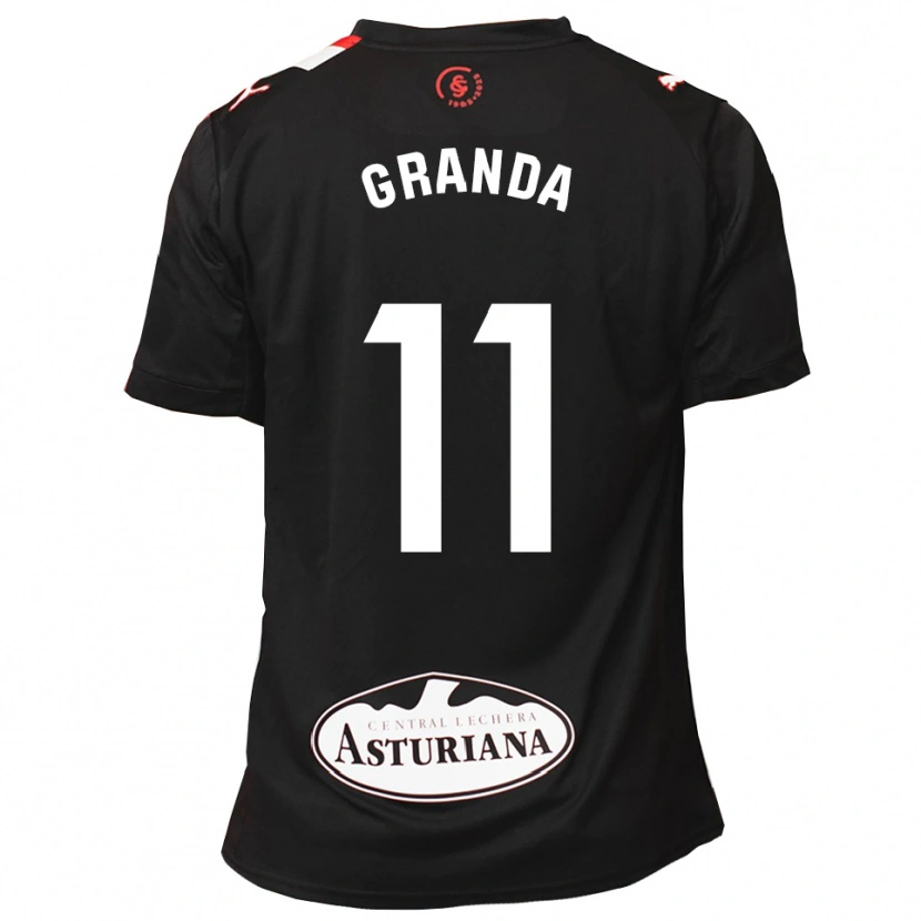 Danxen Women Lucía Granda Ibañez #11 Black White Away Jersey 2025/26 T-Shirt