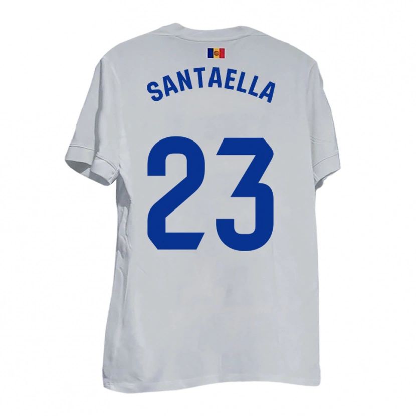 Danxen Women Yedid Santaella #23 White Blue Yellow Away Jersey 2025/26 T-Shirt