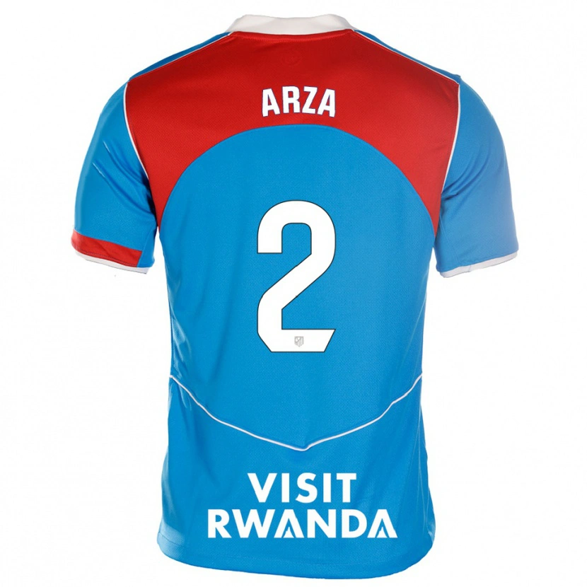 Danxen Women David Arza #2 Blue White Third Jersey 2025/26 T-Shirt