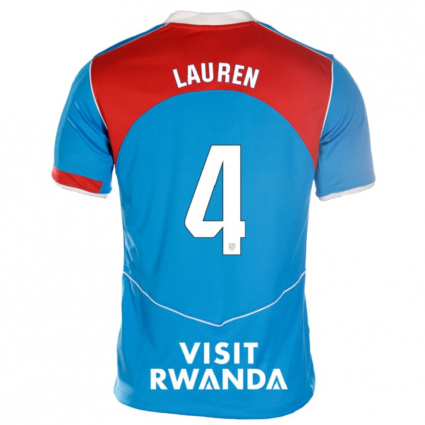 Danxen Women Lauren Eduarda Leal Costa #4 Blue White Third Jersey 2025/26 T-Shirt