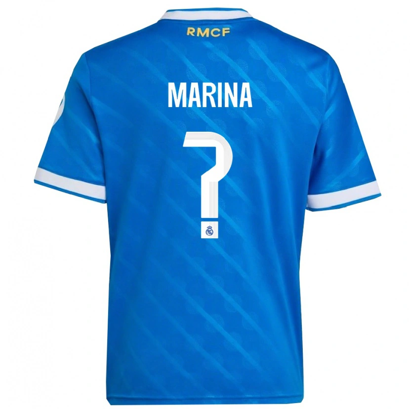 Danxen Women Nacho Marina #0 Blue  White Third Jersey 2025/26 T-Shirt