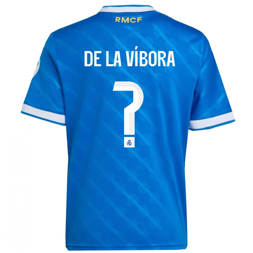 Danxen Women David De La Víbora #0 Blue  White Third Jersey 2025/26 T-Shirt