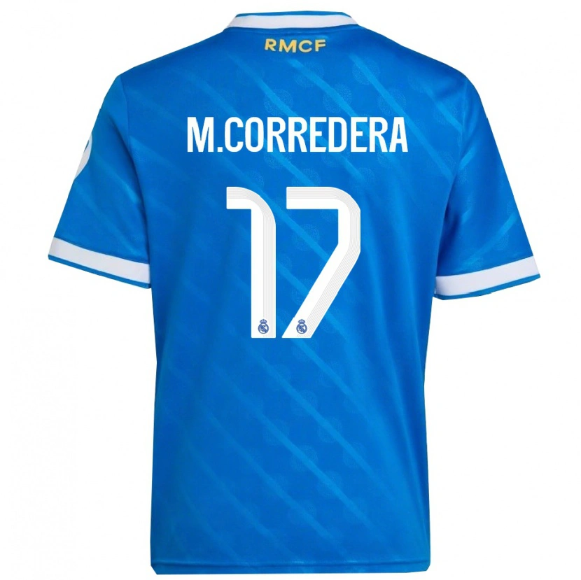 Danxen Women Marta Corredera #17 Blue  White Third Jersey 2025/26 T-Shirt