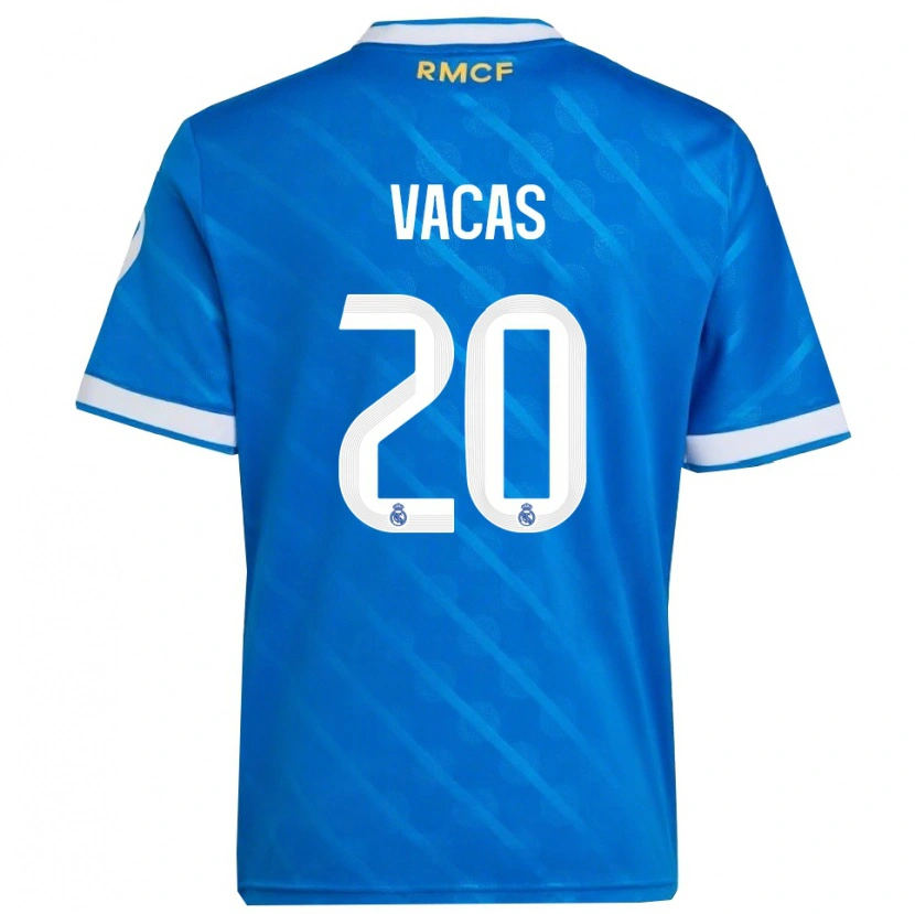 Danxen Women Juan Vacas #20 Blue  White Third Jersey 2025/26 T-Shirt