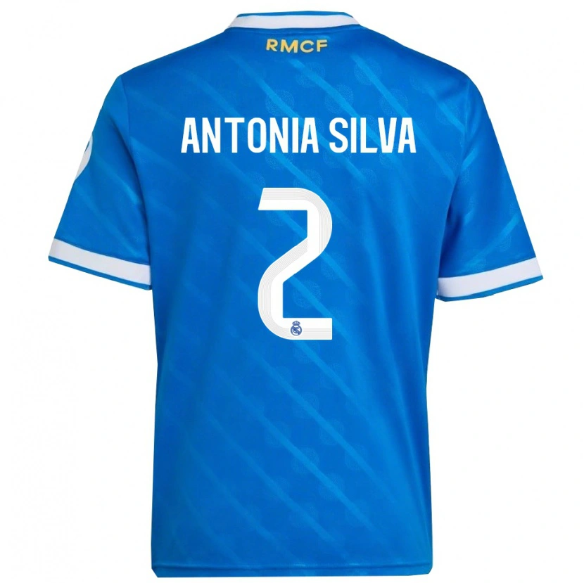 Danxen Women Antônia Silva #2 Blue  White Third Jersey 2025/26 T-Shirt