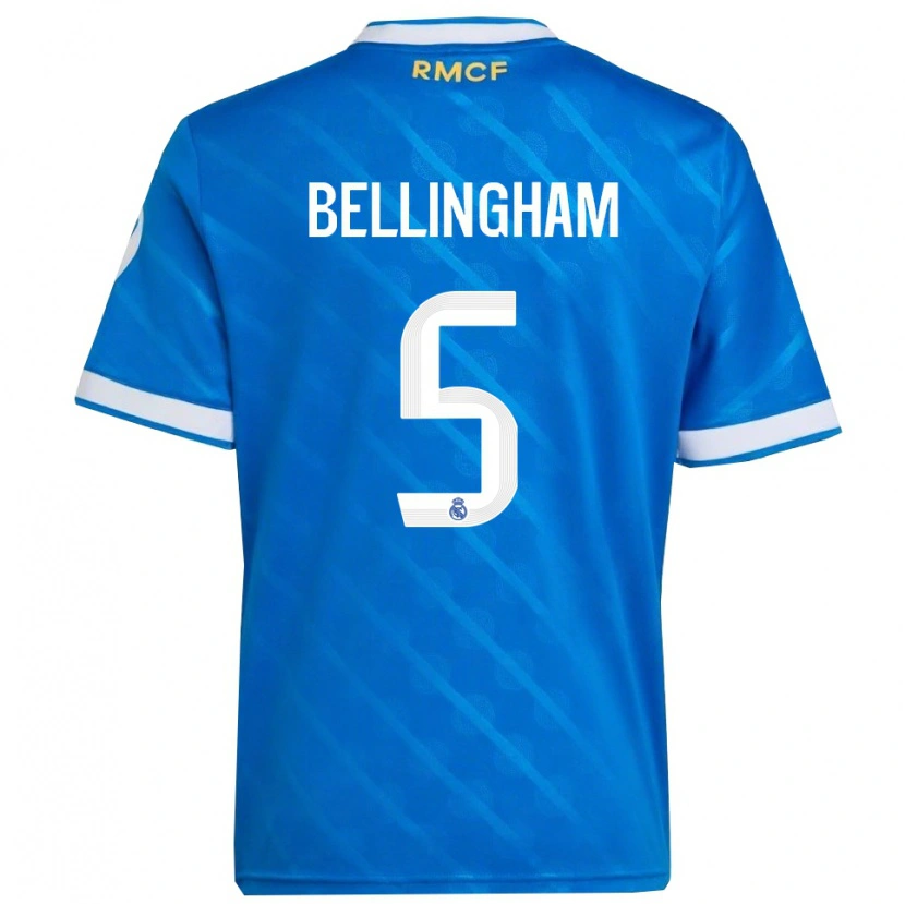 Danxen Women Jude Bellingham #5 Blue  White Third Jersey 2025/26 T-Shirt
