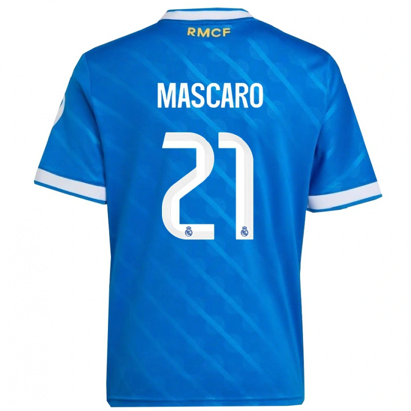 Danxen Women Joan Mascaró #21 Blue  White Third Jersey 2025/26 T-Shirt