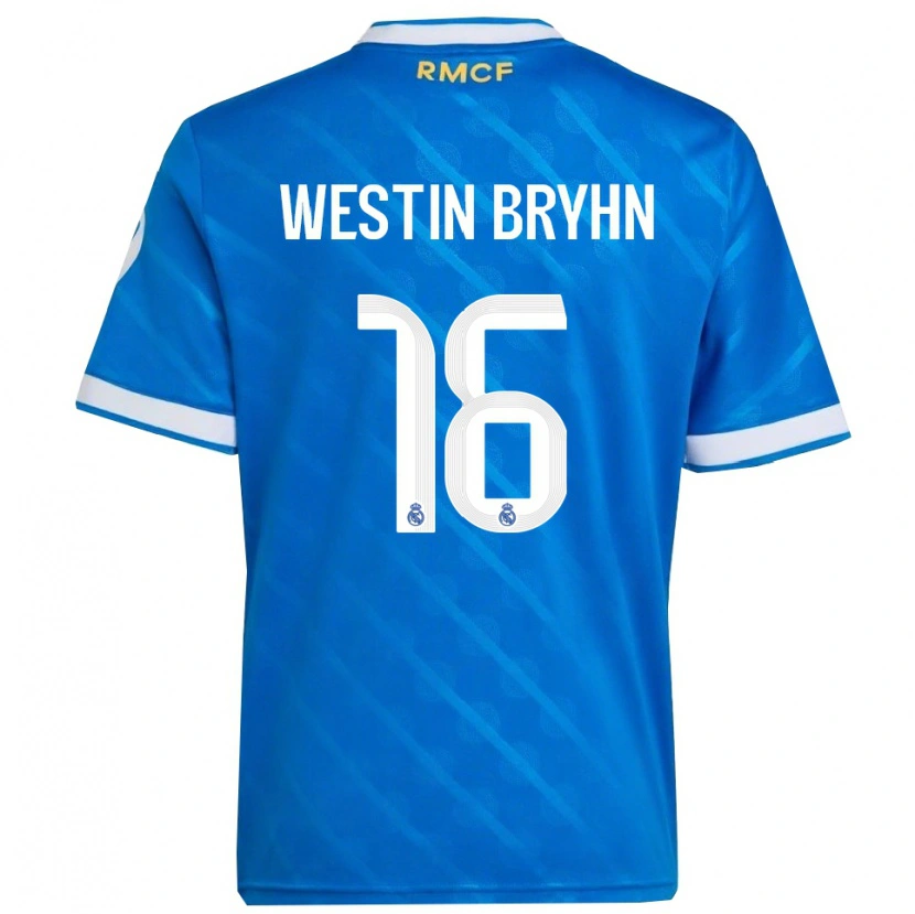 Danxen Women Leon Westin Bryhn #16 Blue  White Third Jersey 2025/26 T-Shirt