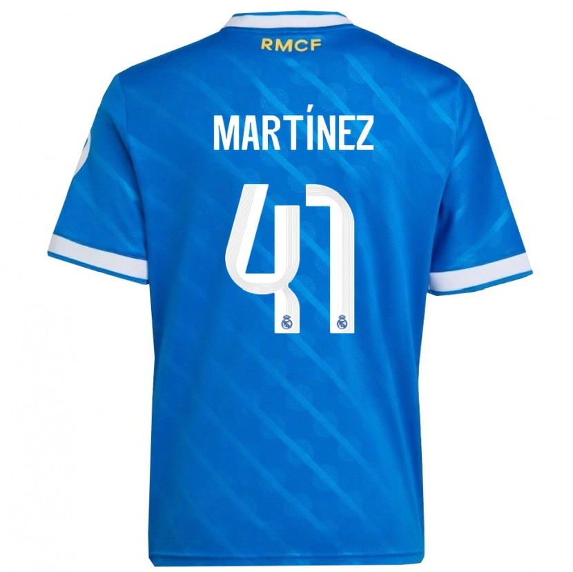 Danxen Women Joan Martínez #41 Blue  White Third Jersey 2025/26 T-Shirt