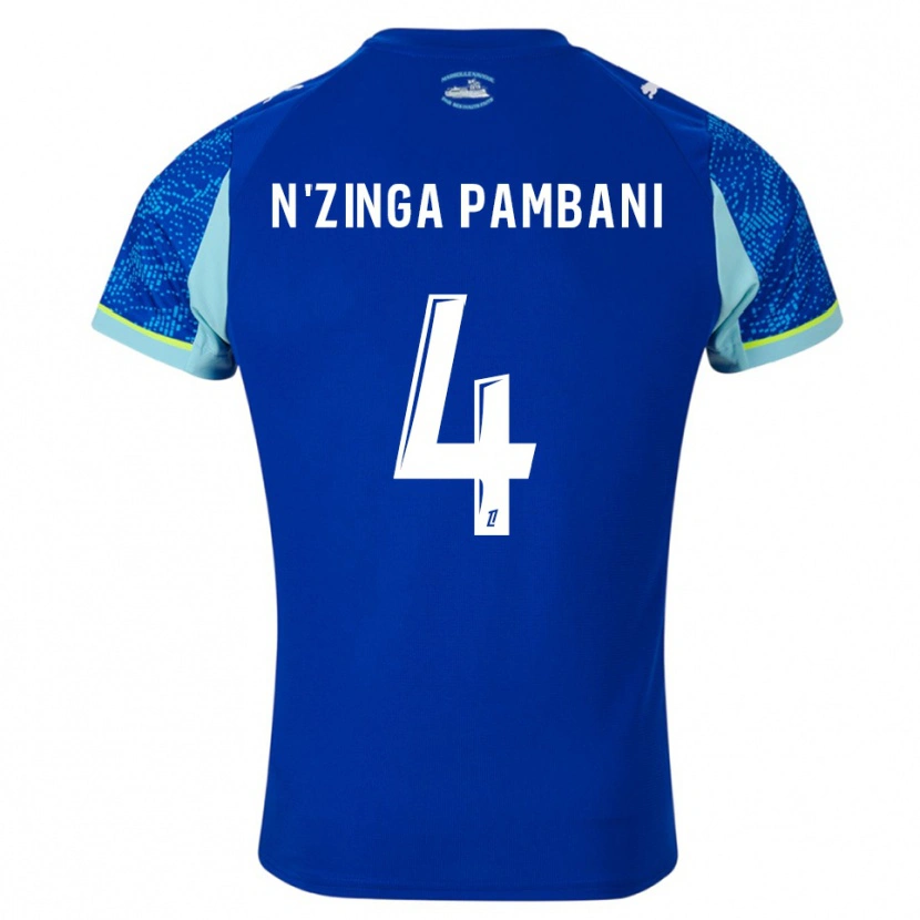 Danxen Women Pladi N'zinga Pambani #4 Sky Blue White Third Jersey 2025/26 T-Shirt