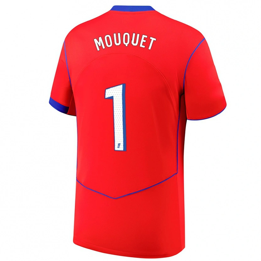 Danxen Women Louis Mouquet #1 Red Blue White Third Jersey 2025/26 T-Shirt