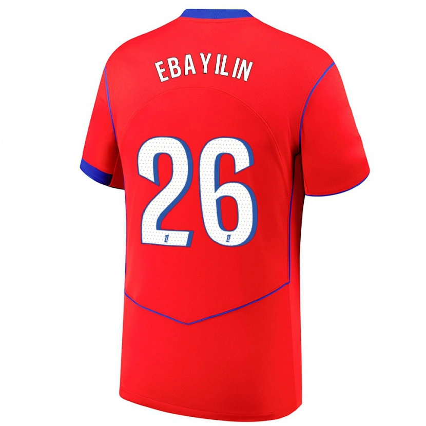 Danxen Women Anaïs Ebayilin #26 Red Blue White Third Jersey 2025/26 T-Shirt