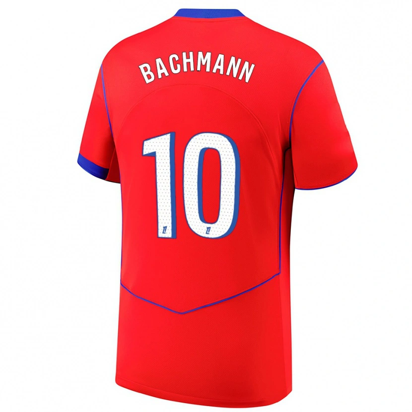 Danxen Women Ramona Bachmann #10 Red Blue White Third Jersey 2025/26 T-Shirt