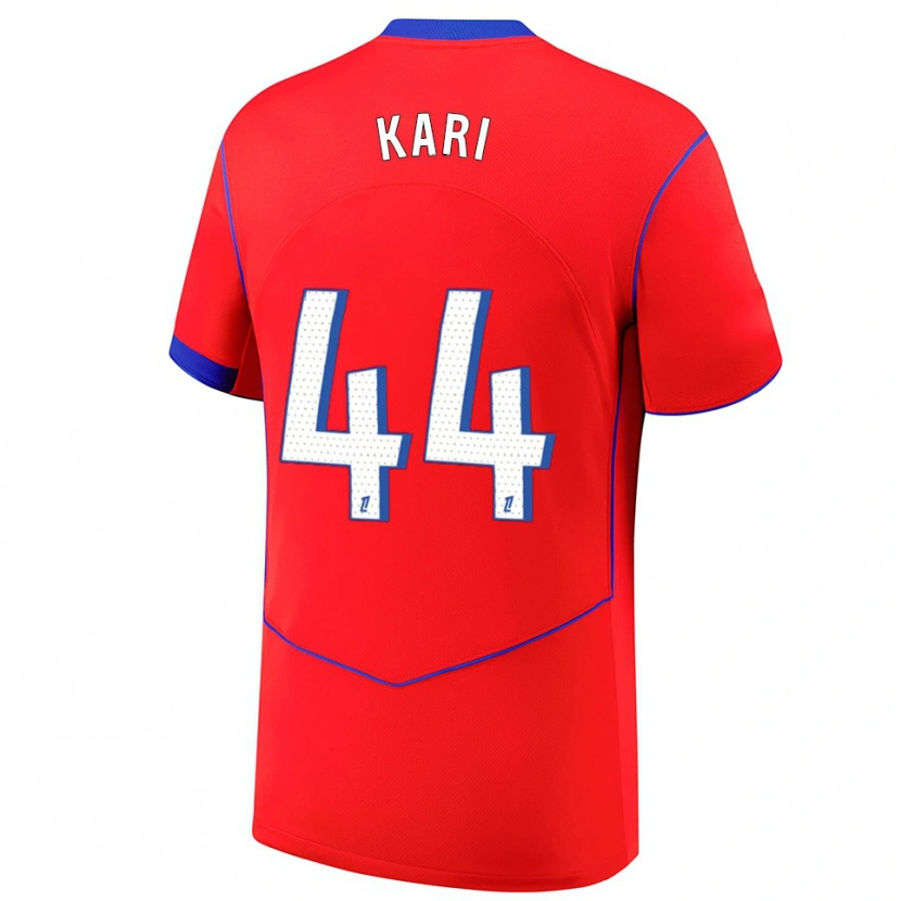 Danxen Women Ayman Kari #44 Red Blue White Third Jersey 2025/26 T-Shirt