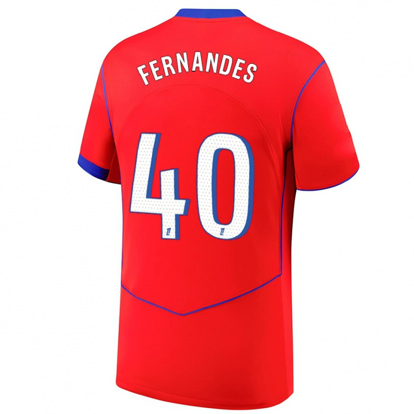 Danxen Women Alyssa Fernandes #40 Red Blue White Third Jersey 2025/26 T-Shirt