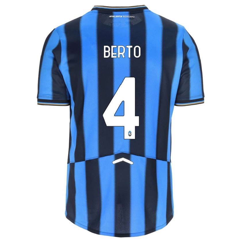 Danxen Kid Gabriele Berto #4 Sky Blue Black Home Jersey 2025/26 T-Shirt