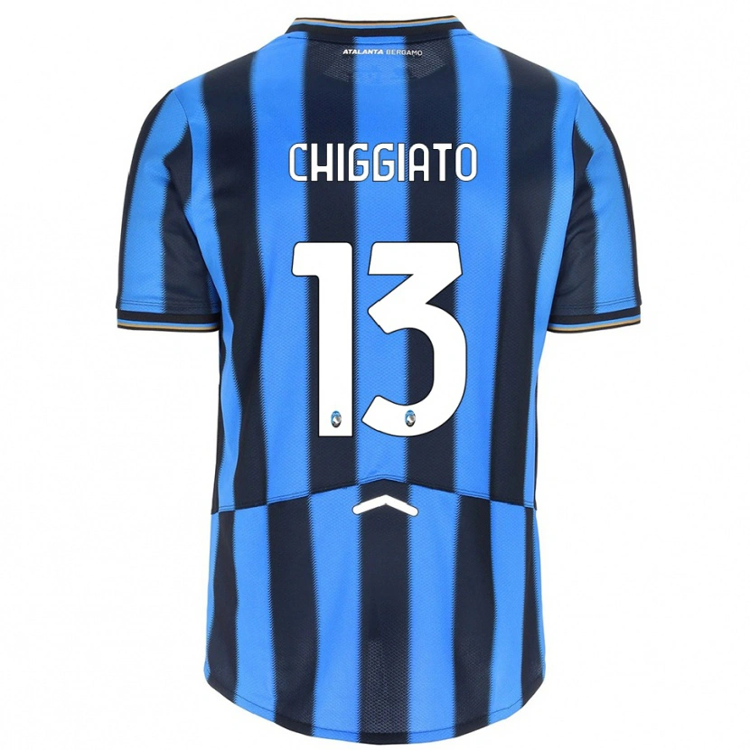 Danxen Kid Gabriele Chiggiato #13 Sky Blue Black Home Jersey 2025/26 T-Shirt