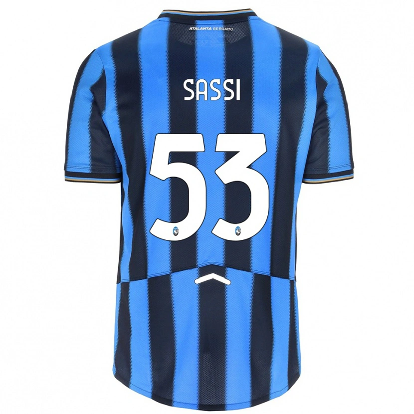Danxen Kid Jacopo Sassi #53 Sky Blue Black Home Jersey 2025/26 T-Shirt