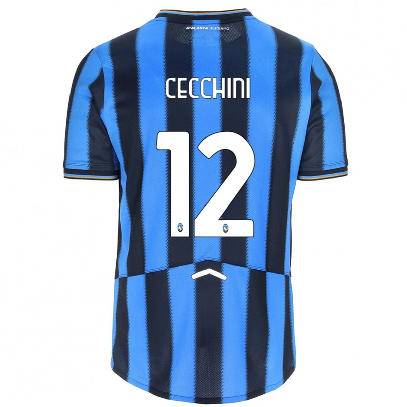 Danxen Kid Filippo Cecchini #12 Sky Blue Black Home Jersey 2025/26 T-Shirt
