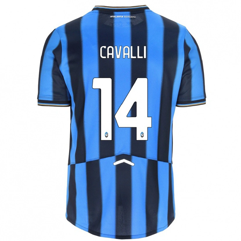 Danxen Kid Tommaso Cavalli #14 Sky Blue Black Home Jersey 2025/26 T-Shirt