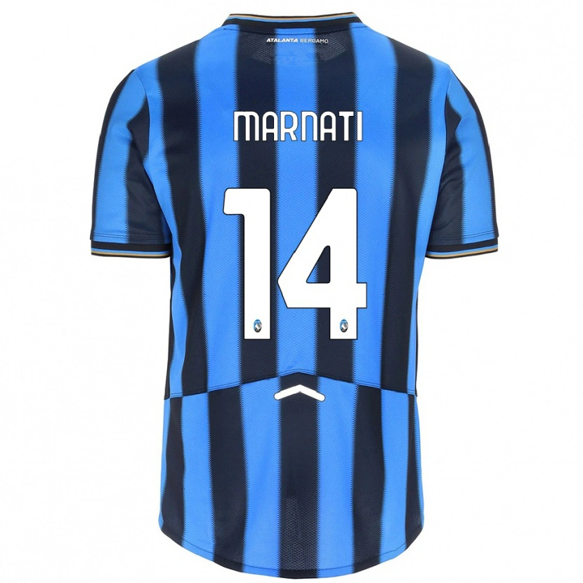 Danxen Kid Sebastiano Marnati #14 Sky Blue Black Home Jersey 2025/26 T-Shirt