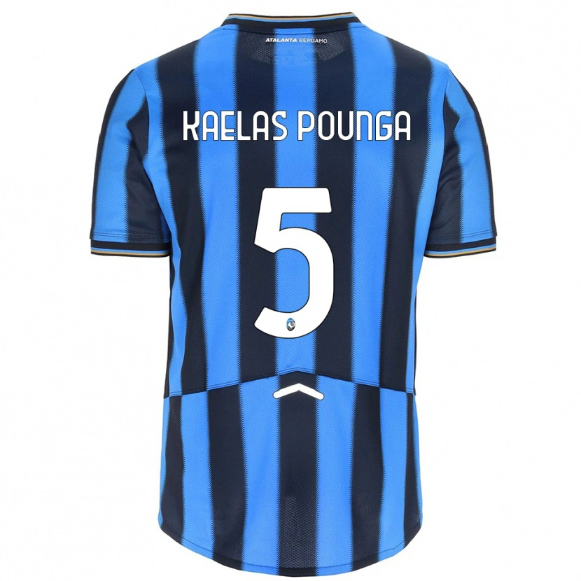 Danxen Kid Digne Kaelas Pounga #5 Sky Blue Black Home Jersey 2025/26 T-Shirt