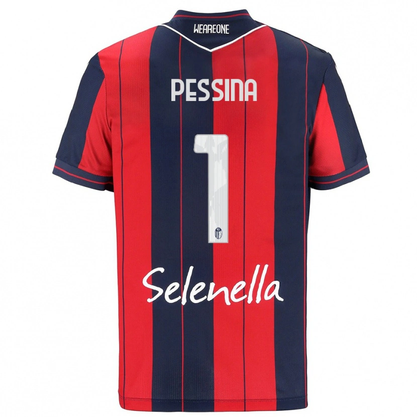 Danxen Kid Massimo Pessina #1 Red Navy Home Jersey 2025/26 T-Shirt