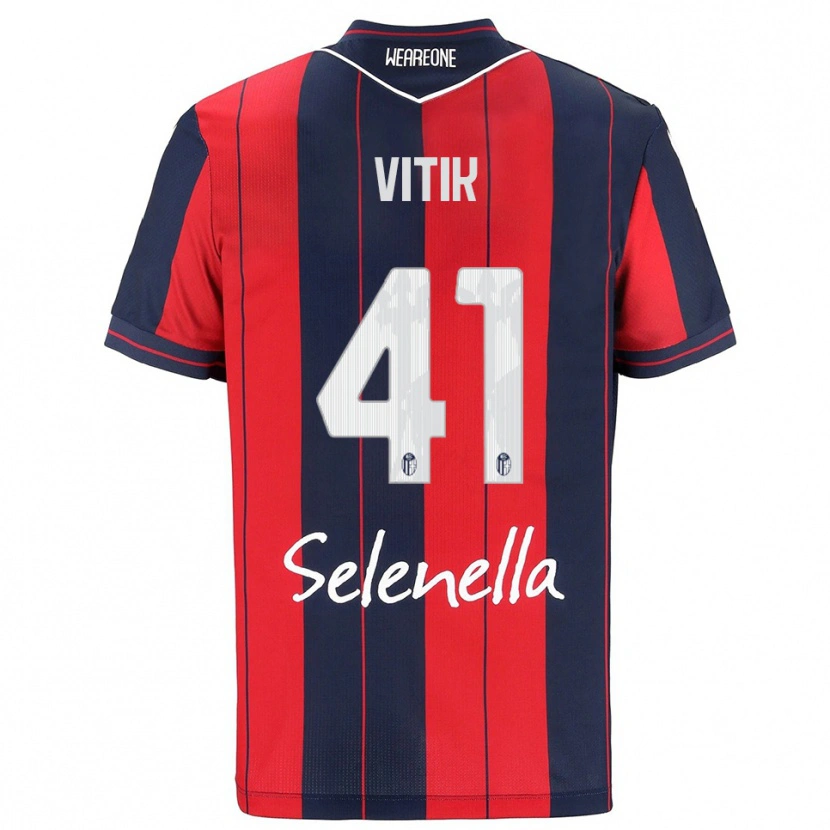 Danxen Kid Martin Vitík #41 Red Navy Home Jersey 2025/26 T-Shirt