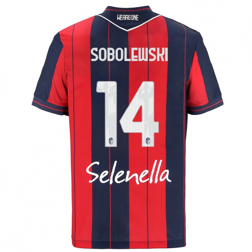 Danxen Kid Konrad Sobolewski #14 Red Navy Home Jersey 2025/26 T-Shirt
