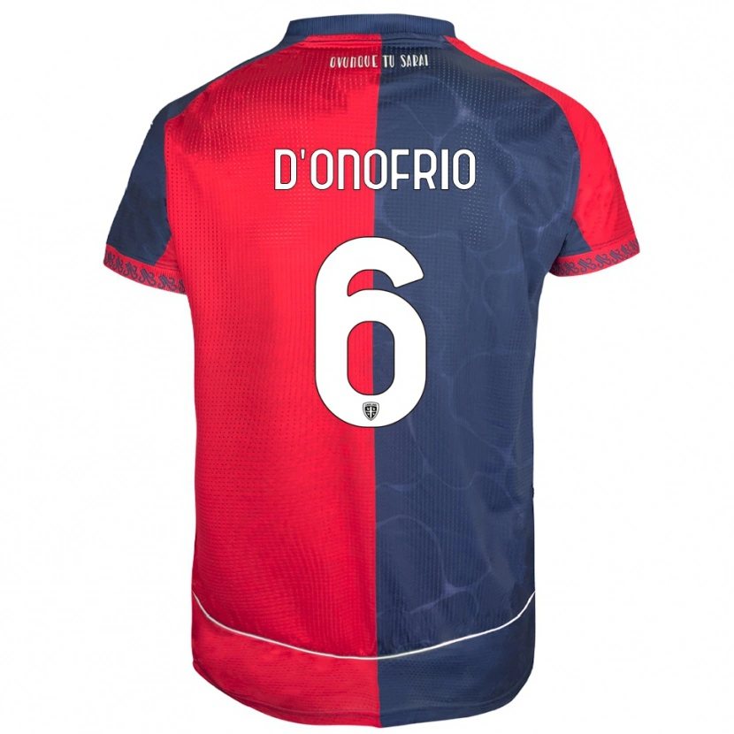 Danxen Kid Vincenzo D'onofrio #6 Red Navy Home Jersey 2025/26 T-Shirt