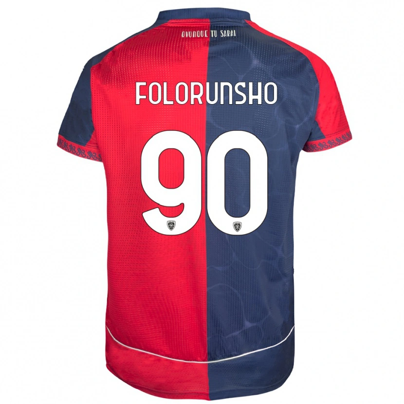 Danxen Kid Michael Folorunsho #90 Red Navy Home Jersey 2025/26 T-Shirt