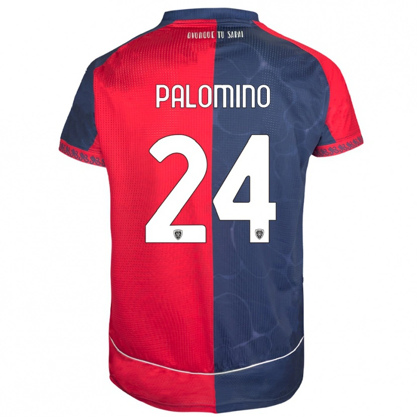 Danxen Kid Jose Luis Palomino #24 Red Navy Home Jersey 2025/26 T-Shirt