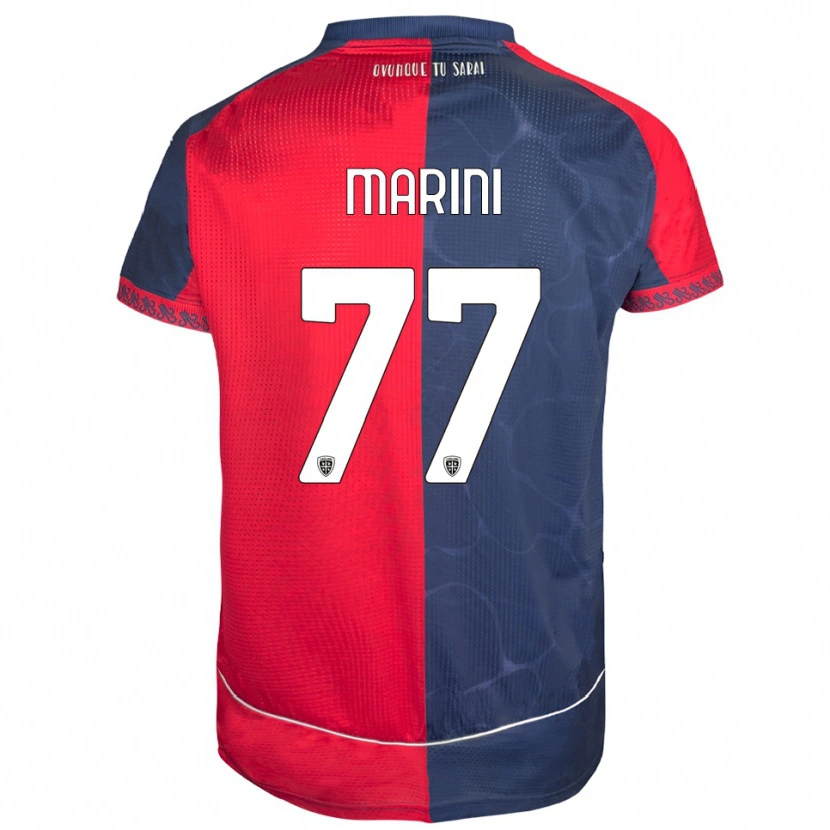 Danxen Kid Matteo Marini #77 Red Navy Home Jersey 2025/26 T-Shirt