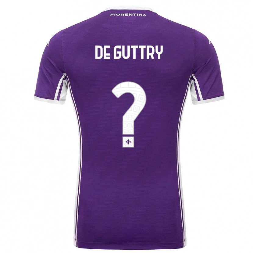 Danxen Kid Elia De Guttry #0 Purple White Home Jersey 2025/26 T-Shirt