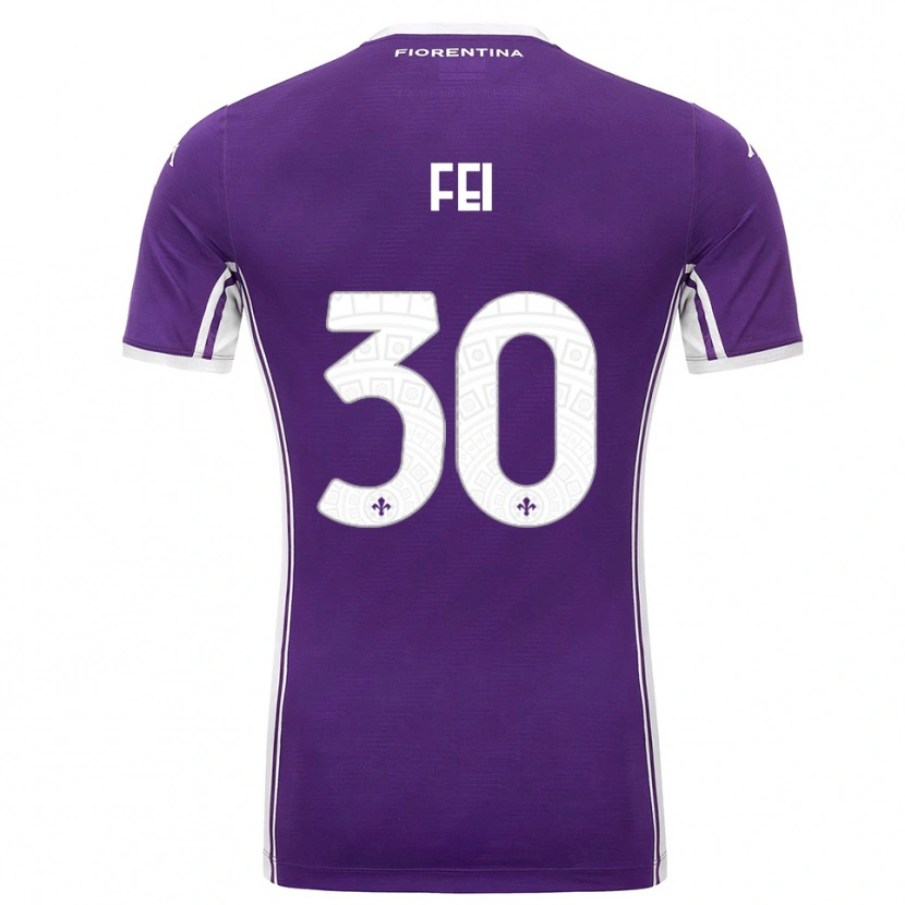Danxen Kid Gianmaria Fei #30 Purple White Home Jersey 2025/26 T-Shirt