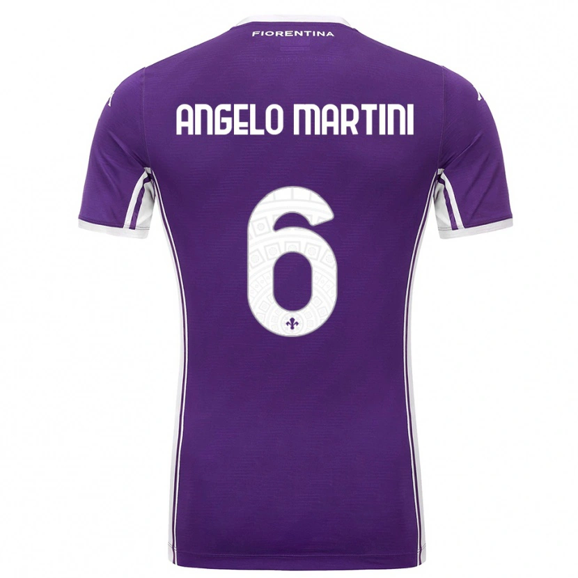 Danxen Kid Angelo Martini #6 Purple White Home Jersey 2025/26 T-Shirt
