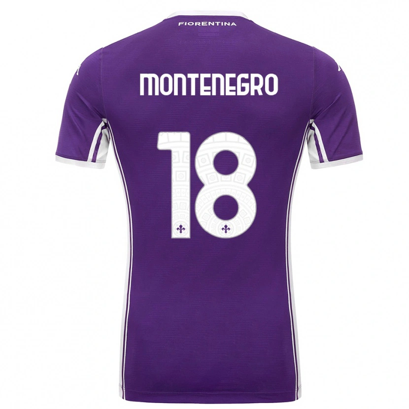 Danxen Kid Luca Montenegro #18 Purple White Home Jersey 2025/26 T-Shirt