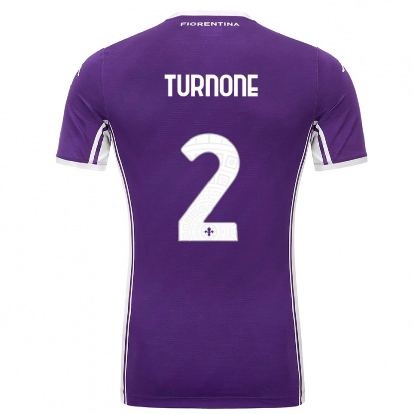 Danxen Kid Niccolò Turnone #2 Purple White Home Jersey 2025/26 T-Shirt
