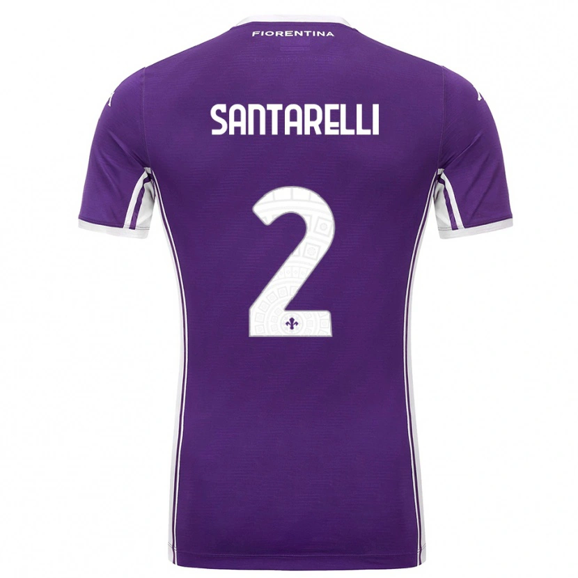 Danxen Kid Andrea Santarelli #2 Purple White Home Jersey 2025/26 T-Shirt