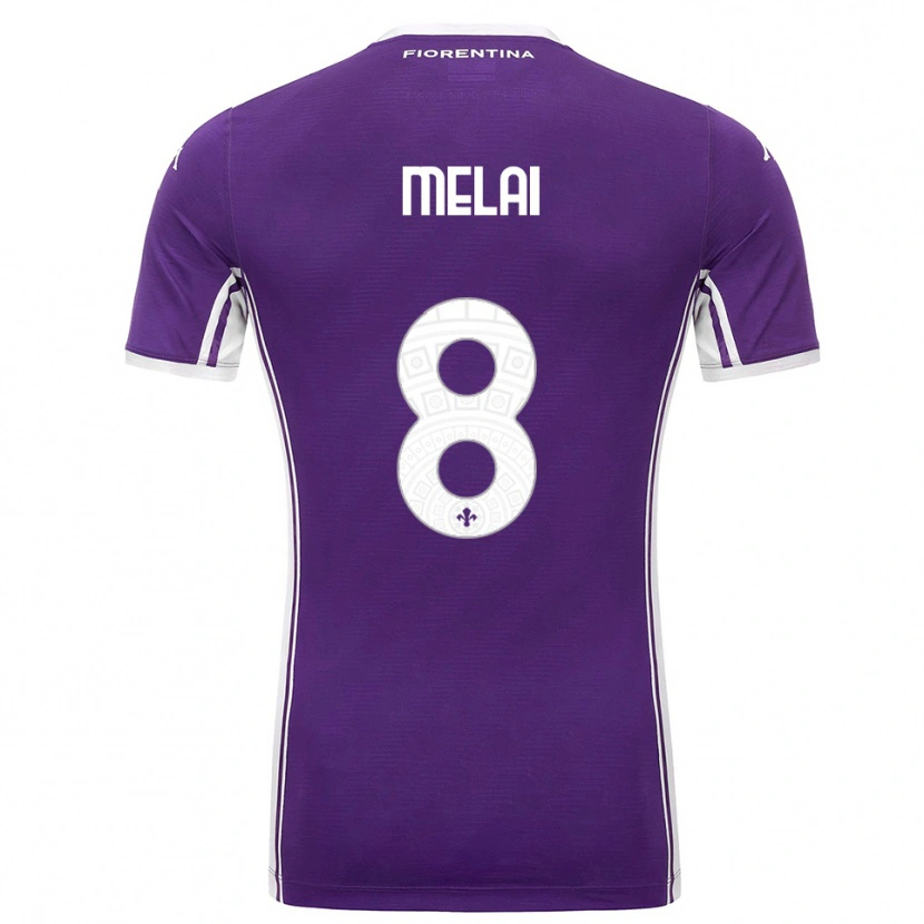Danxen Kid Christian Melai #8 Purple White Home Jersey 2025/26 T-Shirt