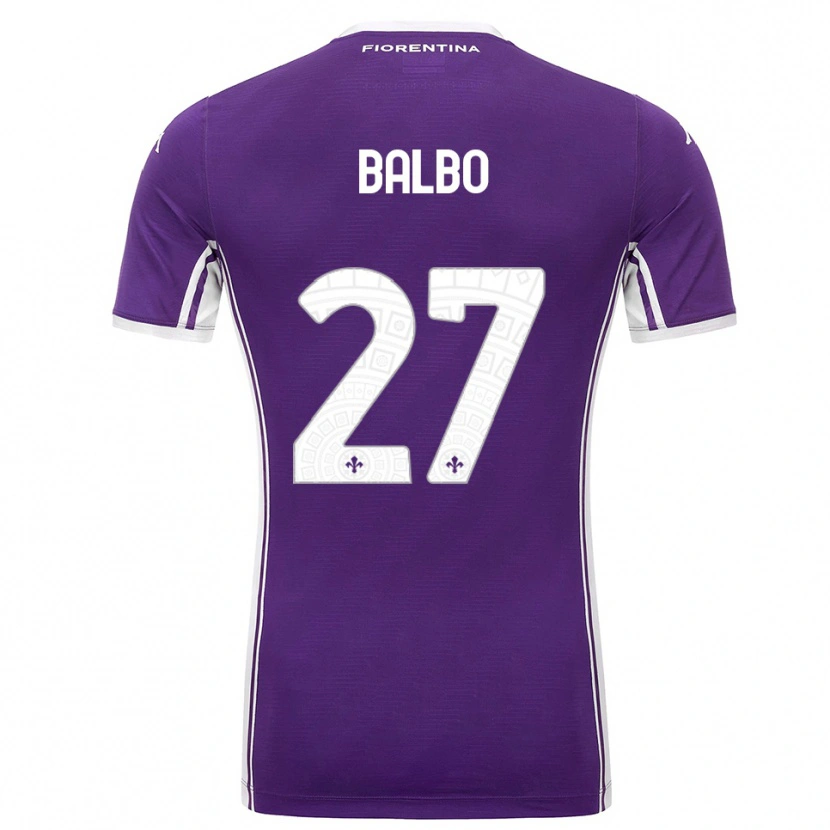 Danxen Kid Luis Balbo #27 Purple White Home Jersey 2025/26 T-Shirt